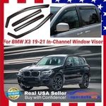 For Bmw X3 2019-2021 In-channel Vent Window Visors Rain Sun Guard Deflectors. Fixed Price $58.99.