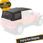 Bestop 79847-17 Matte Black Twill Replace-a-top For 2010-2018 Jeep Wrangler Jku. Fixed Price $699.99.