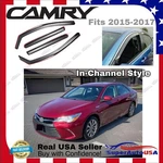 For Toyota Camry 2015-2017 In-channel Vent Window Visor Sun Rain Guard Deflector. Fixed Price $48.99.