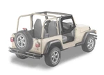 Bestop 51790-15 Upper Fabric Half Doors For Jeep Weather Protection Easy Install. Fixed Price $599.99.
