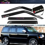 Window Visor Fits 07-18 Jeep Patriot 4DR Guard Deflector Slim Style W/ Sports. Fixed Price $42.31.