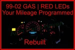 99-02 Gmt 800 Red Led Gauges Cluster 16264095 Speedo Mileage Programmed Oem. Fixed Price $149.99.