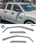 For 09-18 Ram 1500 Quad Cab In-channel Style Side Vent Window Visors Rain Guards. Fixed Price $34.99.