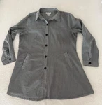 Dorman Black And White Striped Long Sleeve Convertible Tunic Top Sz Vgc. Fixed Price $19.99.