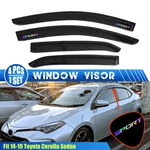Fit For 14-19 Toyota Corolla Sedan Window Visors Rain Guard Shade W/ Laser Sport. Fixed Price $42.49.