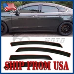 Fit 2013-2020 Ford Fusion In-channel Window Visors Rain Guards Deflector Smoke. Fixed Price $29.49.