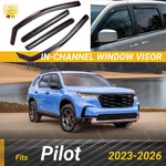 Fits Honda Pilot 2023-2026 In-channel Window Vent Visors Guards Deflectors. Fixed Price $60.49.