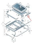 New Audi A8 4H Left Inner Sunroof Trim Original. Fixed Price $70.22.