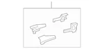 Genuine Mercedes-benz Sliding Block 204-782-01-28-64. Fixed Price $52.30.