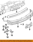 Chrysler Oem 93-98 Grand Cherokee Components-bumper Guard 4741102. Fixed Price $47.64.
