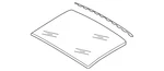 Genuine Volkswagen Sunroof Glass 5C5-877-071-B. Fixed Price $1201.62.
