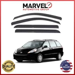 Out-channel Window Vent Visor Rain Guards Deflectors For Toyota Sienna 2004-2010. Fixed Price $31.90.
