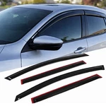 Window Visor Rain Guard 4PCS For Volkswagen Jetta Sedan 2017-2018 Tape-on Smoke. Fixed Price $26.96.