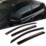 Window Visor Rain Guard 4PCS For Nissan Versa 2007-2011 Tape-on Dark Smoke. Fixed Price $30.69.