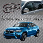 In-channel Vent Window Visors Rain Sun Shade Guards Deflectors Fit Bmw X6 15-19. Fixed Price $55.99.