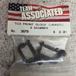 Team Associated TC3 Front Block Carriers 2 Degrees 3870 For 1:10 Rc Cars. Fixed Price $6.00.