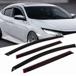 Window Visor Rain Guard 4PCS For Honda Accord Sedan 2008-2012 Tape-on Dark Smoke. Fixed Price $25.16.