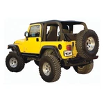 Rampage 109535 Black Diamond Vinyl Frameless Trail Top For 97-06 Wrangler Tj. Fixed Price $509.42.