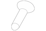 Genuine Nissan Spoiler Screw 01454-N5071. Fixed Price $22.11.
