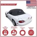 Convertible Soft Top Fits 1990-2005 Mazda Miata W/dot Heated Glass Window, Black. Fixed Price $231.39.