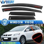 Fits 08-12 Mazda CX7 Window Visors Rain Guard Shade Vent W/ Red Sport. Fixed Price $42.49.