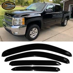 Fits 07-14 Chevy Silverado Gmc Sierra Crew Cab Window Visors Rain Sun Guard Vent. Fixed Price $29.99.