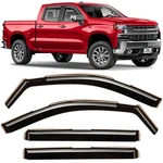 Sun Rain Visors Wind Guards For 2019-2026 Chevrolet Silverado 1500 Crew Cab. Fixed Price $59.99.