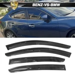 Fits 14-19 Mazda 3 Sedan Hatchback Mugen Style Window Visors Vent 4PC Acrylic. Fixed Price $26.26.