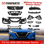 For 2020-2023 Nissan Sentra Front Bumper Cover Grille Shutter Fog Light Assembly. Fixed Price $329.95.