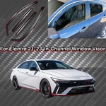 In-channel Rain Guards Vent Visor Window Deflectors Fits Hyundai Elantra 2021-23. Fixed Price $48.69.
