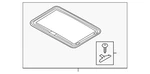 Genuine Audi Sunroof Cover 4G8-877-255-A-JJ3. Fixed Price $500.71.