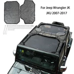 Car Top Sunshade Mesh Cover Anti-uv For Jeep Wrangler Jk 2007-2017 4DOOR. Fixed Price $48.99.