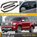 Fits Gmc Canyon 2015-2022 In-channel Vent Window Visors Rain Guard Deflector. Fixed Price $45.99.