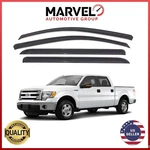 Out-channel Window Visor Rain Guard Deflectors Ford F-150 Crew Cab 2009-2014. Fixed Price $28.90.