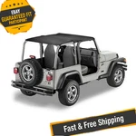 Bestop 52532-35 Black Header Bikini Safari For 2003-2006 Jeep Wrangler Tj. Fixed Price $150.11.