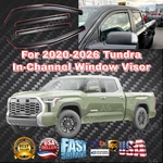 In-channel Winsow Visor Rain Guards Bug Deflectors Fits Toyota Tundra 2020-2026. Fixed Price $45.99.