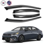 4X Kia Forte 2019-2024 Out-channel Window Visors Rain Guards Deflector. Fixed Price $26.99.