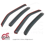 Light Tinted Channel Visor Deflector 4PCS For 2000-2004 Dodge Dakota Quad Cab. Fixed Price $48.37.
