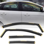 Ford Focus 2012-2018 In-channel Window Visor Vent Rain Guards Deflector. Fixed Price $34.03.