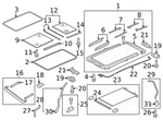 Audi Genuine Sunroof Cover 1K9877307DQE8 1K9-877-307-D-QE8. Fixed Price $587.26.