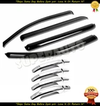 For Chevy Silverado/gmc Sierra Ext Cab Acrylic Window VISORS+4DR Chrome Handles. Fixed Price $42.99.
