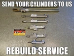 124 E320 300CE 300E Convertible Top Cylinder Set Rebuild Service - Remanufacture. Fixed Price $999.99.