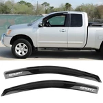 Fits 04-15 Nissan Titan King Cab Window Visors Smoke Rain Sun Shade Guard. Fixed Price $41.39.