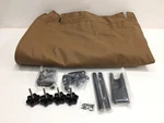 97-06 Jeep Wrangler Tj Rampage Half Door Frameless Soft Top Spice Tan. Fixed Price $205.75.