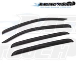 Dark Smoke Outside Mount Visor Rain Guard 4PC For Toyota Tacoma Double Cab 05-15. Fixed Price $38.74.