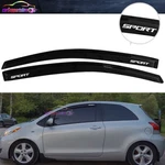 Fit For 07-11 Toyota Yaris 2DR Window Visors Rain Shade Guard W/ White Sport. Fixed Price $42.31.