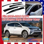 For 2013-2018 Toyota RAV4 3D Mugen Style Tinted Window Visor Sun Guard Vent. Fixed Price $29.89.