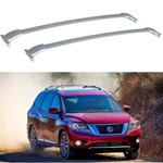 Pair Silver Aluminum Roof Rack Top Cross Bar Rail For 2013-19 Nissan Pathfinder. Fixed Price $62.88.