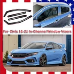 Fits Honda Civic 16-21 Sedan In-channel Window Visor Rain Guards Deflectors. Fixed Price $49.99.
