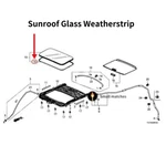 New Sunroof Glass Weatherstrip Seal For 2013-2022 Honda 70205-T2A-A01. Fixed Price $26.20.